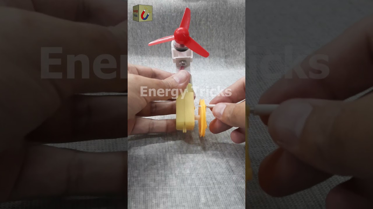 How to Make Hand Powered Fan | Human Energy Fan | Hand Fan 