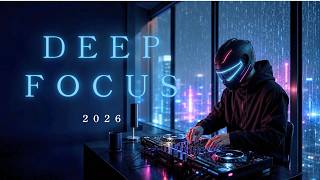 Coding  2026  Rain On The Penthouse  Deep Focus Synthwave Mix  No Vocals