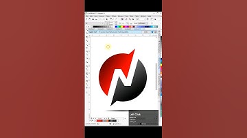 Letter N  | Negative Space Logo Design in Coreldraw #arex_id #shorts #coreldraw #logodesign