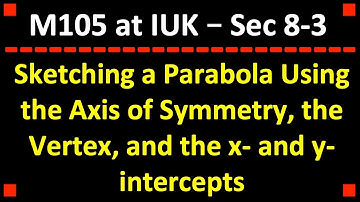 Sketching Parabolas ❖ College Algebra ❖ Algebra 1