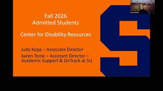 Center for Disability Resources Information Session