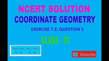 Question 5, Ex 7.2 coordinate geometry, class 10 mathematics #ncert #mathsaxis