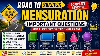 Mensuration questions revision | RPSC 1st grade |#rpsc1stgrade #rpsc 