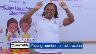 How to write the missing numbers in a subtraction question | CBC Grade 2 math | EasyElimu