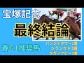 [宝塚記念2025]最終結論!! 激しぼり３連単帯狙い！！