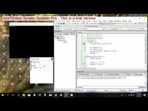 Using the Codeblocks debugger, Part 2