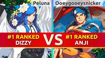 GGST ▰ Peluna (#1 Ranked Dizzy) vs Ooeygooeysnicker (#1 Ranked Anji). High Level Gameplay