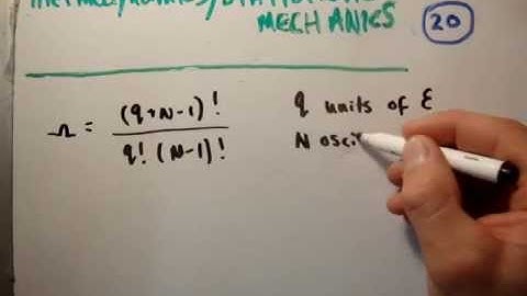 Thermodynamics 20 : Einstein Solid 4 Multiplicity