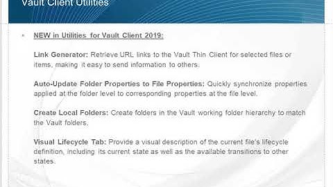 What’s New in IMAGINiT Utilities for Vault 2019