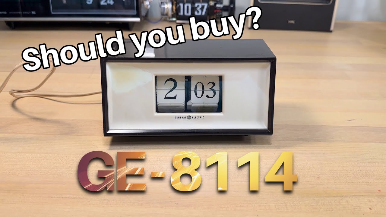 Closer look at the GE 8114 flip clock - should you buy? - YouTube