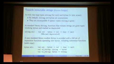 OCaml 2014: The State of OCaml (invited), Xavier Leroy