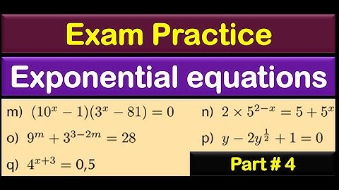 Solving Exponential Equations Step-by-Step | Math Made Easy | Solve m to q। Part-4