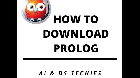 How to install Prolog | AI & DS Techies