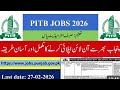PITB Jobs 2026 – Complete Guide | How To Apply