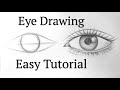 How to draw an eyeeyes easy step by step for beginners eye drawing easy tutorial with pencil basics