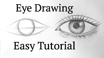 How to draw an eye/eyes easy step by step for beginners Eye drawing easy tutorial with pencil basics