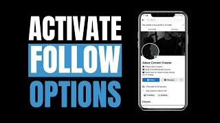 How to Activate Follow Options on Facebook (2023)