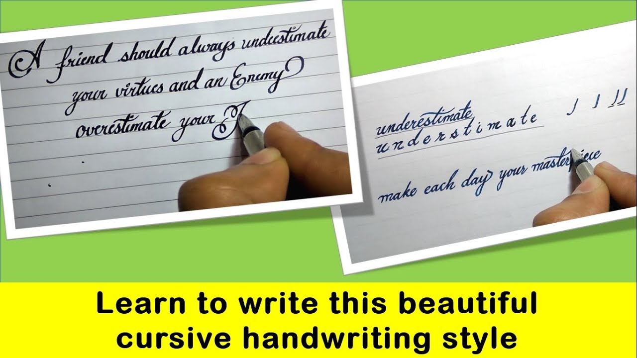 different kinds of handwriting