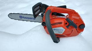 Husqvarna T435 Xtorq review and performance felling/ limbing trees