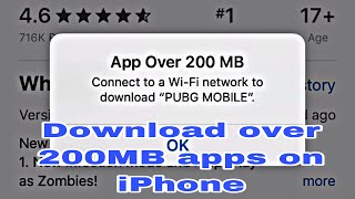 How To Download Apps Over 200MB Without WiFi on iPhone |how to download pubg on iPhone without WiFi screenshot 4