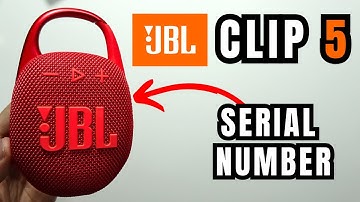 JBL Clip 5: Find Serial Number