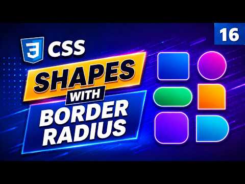 Create Shapes with CSS Border Radius | CSS Border Radius Property | CSS Tutorial Bangla (16)