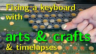 Repairing a foam/foil keyboard in the most laborious and time-consuming way possible