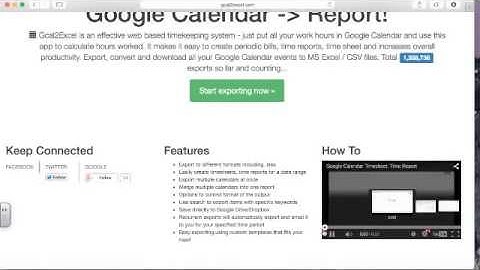 Exporting Google Calendar to CSV