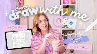 Draw with me & chat! ✏️💬 Imposter syndrome, art licensing, coloring book plans + Q&A