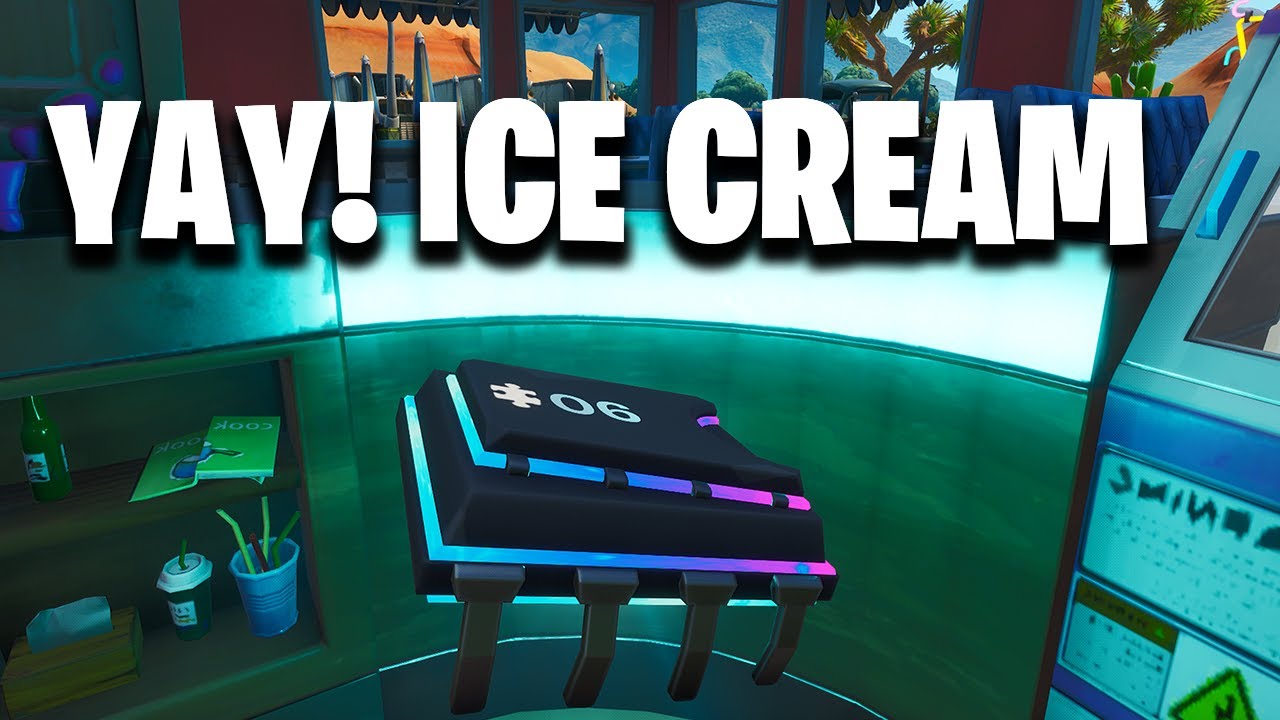 Fortnite: FORTBYTE #6 Location "Use YAY! Emote at an Ice Cream Shop in the Desert" Guide
