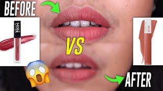 PERANG LIPCREAM TAHAN LAMA : MAYBELLINE SUPER STAY VS MAKEOVER TRANSFERPROOF | Maria Soelisty