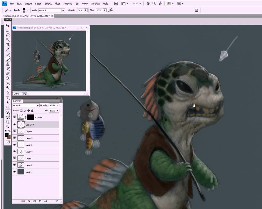 Digital Painting Tutorial Free from Schoolism.com. Part 8 of 9 - YouTube