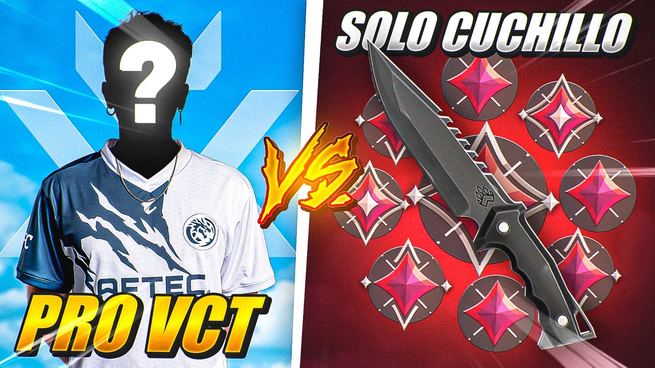 ¿Puede un PRO de VCT ganar a 9 INMORTALS con CUCHILLO?