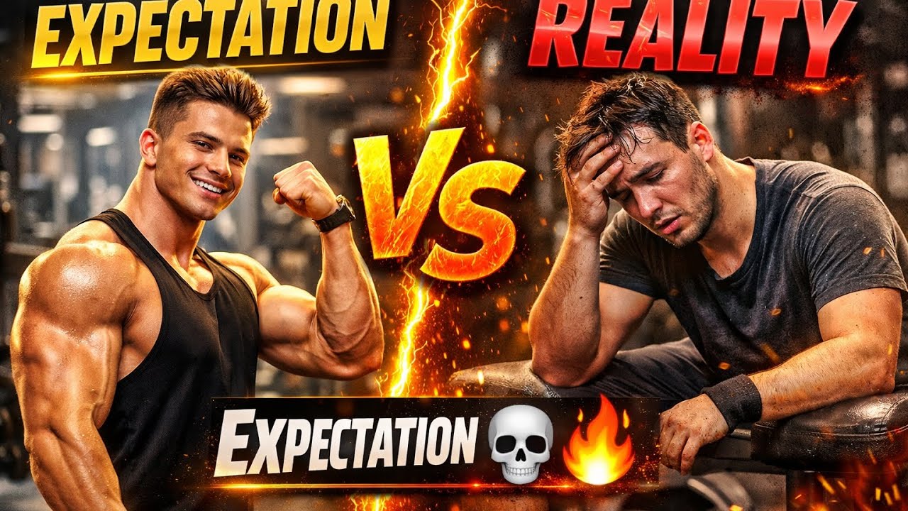 Expectation vs Reality 💀🔥 | Gym Motivation | Fitness Truth No One Tells ...