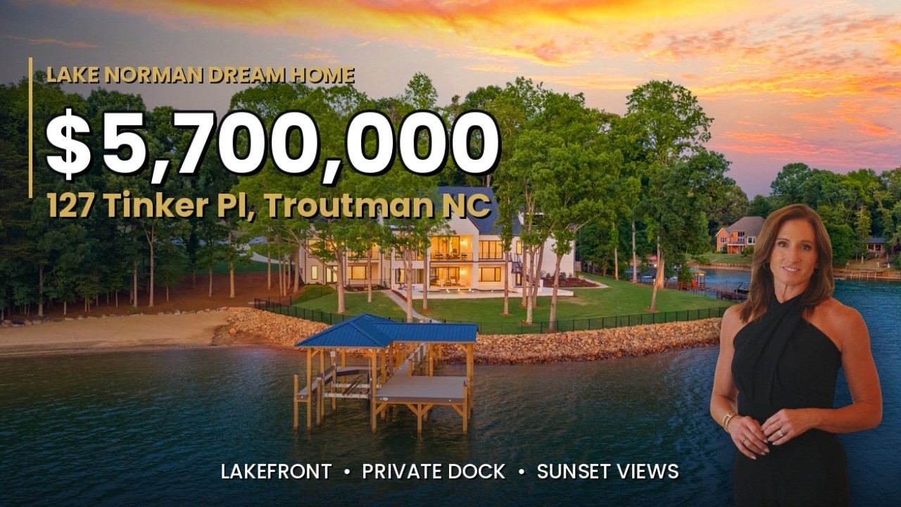 Inside a $5.7M Lake Norman Waterfront Estate | 500+ Ft of Shoreline | Full Luxury Home Tour
