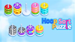 Hoop Sort Puzzle: Color Hoop Stack Sorting Puzzle 🤩🤩 GAMEPLAY (Android) screenshot 4