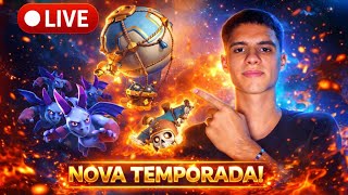 SEXTOUU JOGANDO NA NOVA TEMPORADA!! CLASH ROYALE AO VIVO E RESENHA!
