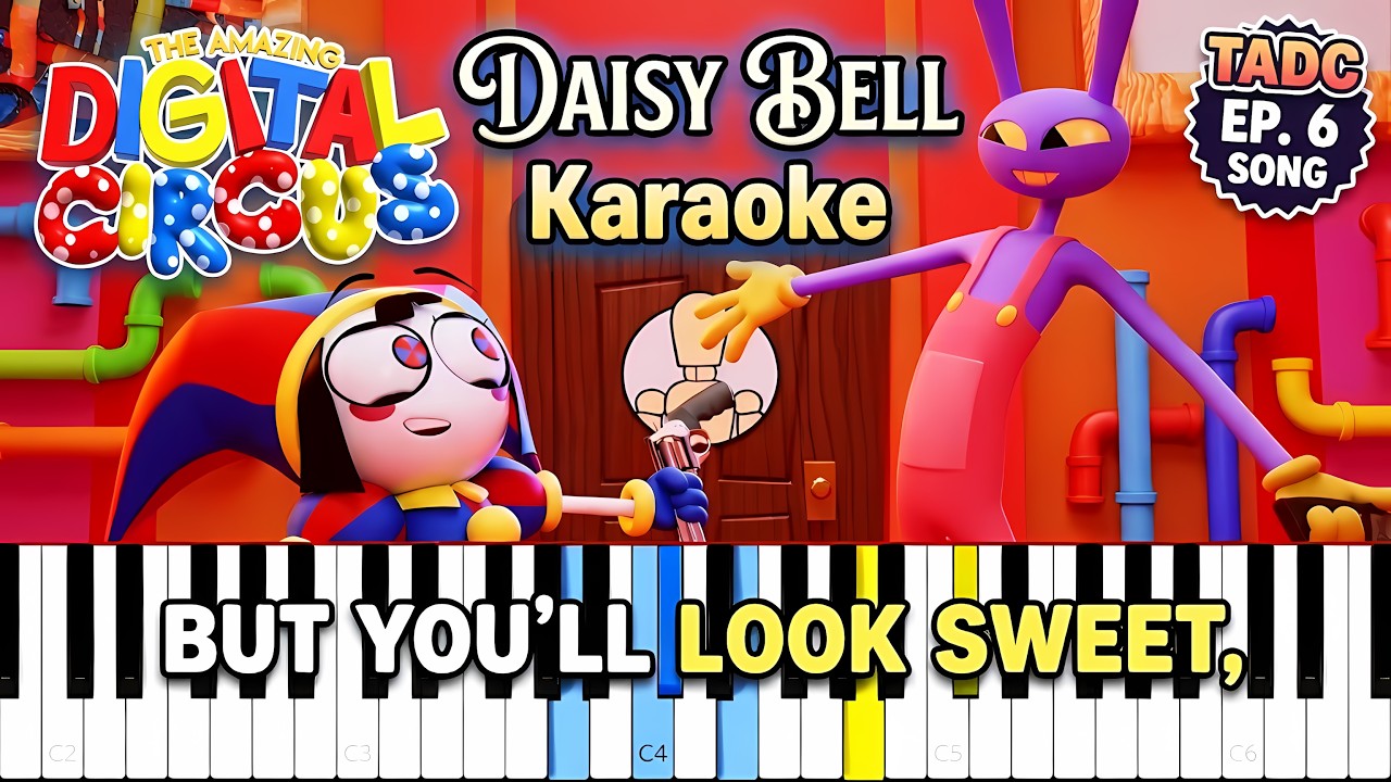 Daisy Bell (Pomni & Jax Duet) Karaoke with Lyrics | The Amazing Digital ...