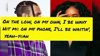 H.E.R ft Chris Brown - Come through lyrics|| Lyrically Lyrics