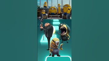 Zombie Minion 🆚 Gryu  🆚 Bad Minions | Tiles Hop | Epic Dance #shorts
