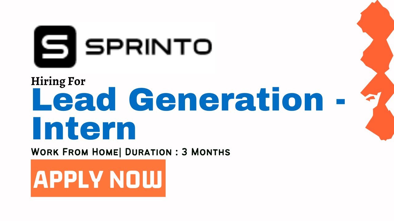 Lead Generation - Intern | Sprinto is Hiring | Work From Home | Jobs For Freshers 2023
