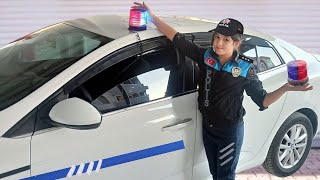 Polis Melisa yeni polis arabası malzemesini arabaya taktı | polis | polis arabası | polis sireni