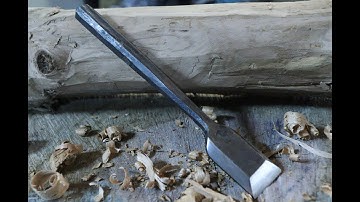 Forging A Wood Chisel From A Leaf Spring