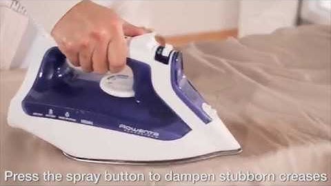 How to use a Rowenta iron