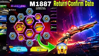 Old M1887 Gun Skin Return 😱 One Punch Man M1887 Skin Return Free Fire 🔥🔥 Free Fire Universal Ring...