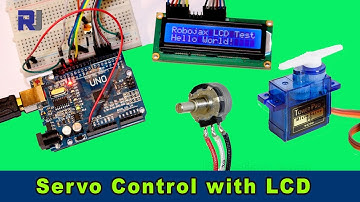 Control Servo with potentiometer and LCD1602 LCD display RJT80