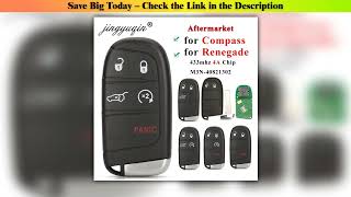 Deal jingyuqin Aftermarket Smart Remote Key 433mhz 4A Keyless for Jeep Renegade Compass C-CUV Trail