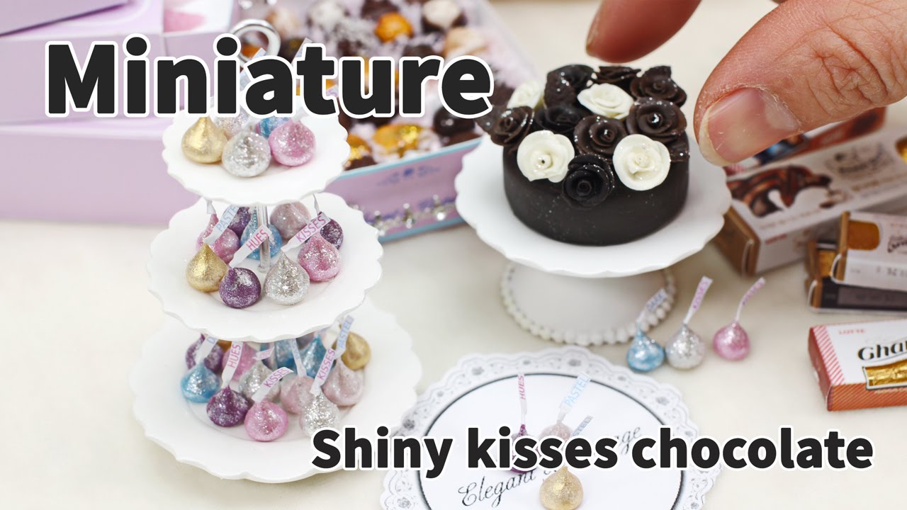 미니어쳐 발렌타인데이 초콜릿만들기 - 샤이니 키세스 그리고 초코소녀 Miniature Shiny Kises Chocolate