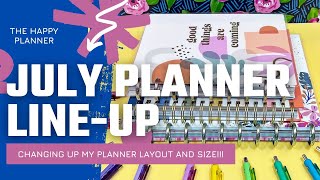 Trying a New Layout! || July Planner Line-Up || The Happy Planner
