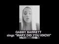 Gabby Barrett sings “Mary Did You Know” (partial) cover American Idol 2018 2nd Runner Up